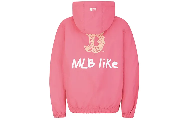 MLB Like Collection Jackets Unisex Pink Hooded (Non-detachable) Thin