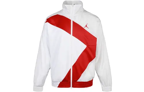 Jordan Sport Jackets Men's White Stand Collar Moderate Other