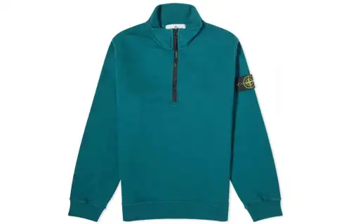 STONE ISLAND Sweaters Men's Turquoise Stand Collar Other