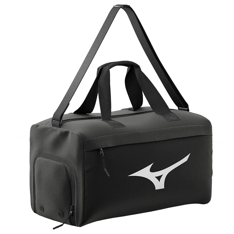 Mizuno Polyester Travel Bag, Gym Bag, Crossbody Bag Swim Bag Unisex Black