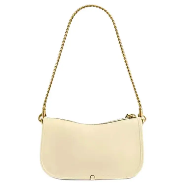 COACH Swinger Leather Shoulder Bag Small Women's Moon White