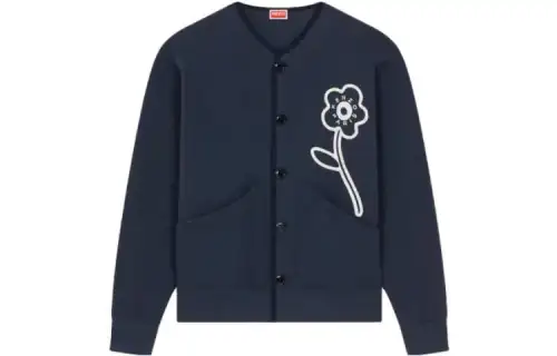 【Zoomed ImageryPrevious Season】Rue Vivienne logo-embroidered cardigan
