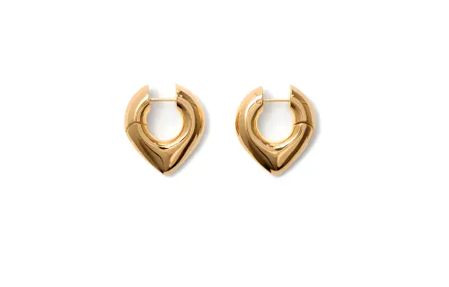 Burberry Gold Plated, Sterling Silver Earrings Women's Gold
