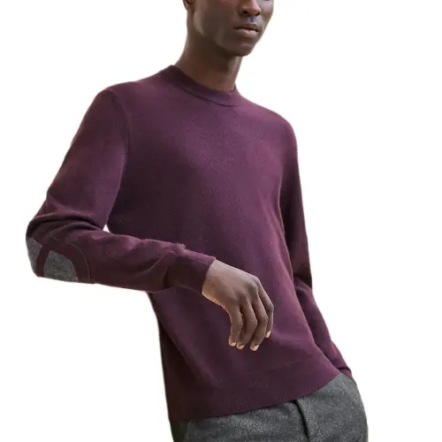 HERMES Cashmere Sweater Men's Purple