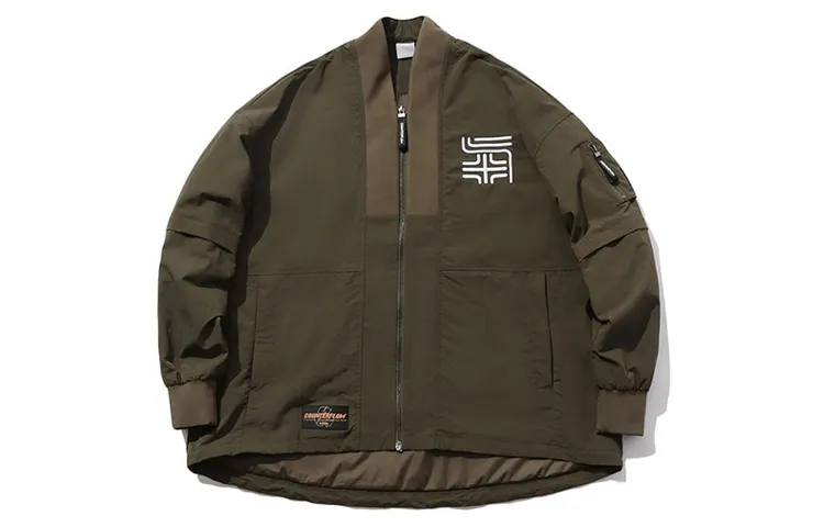Li Ning Jackets Men's Olive Green Baseball Collar Moderate Other