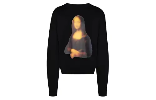 OFF WHITE Mona Lisa Series Sweatshirt Men's Black