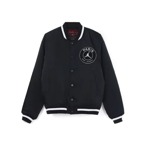 Jordan Jackets Men's Black Baseball Collar Moderate Other