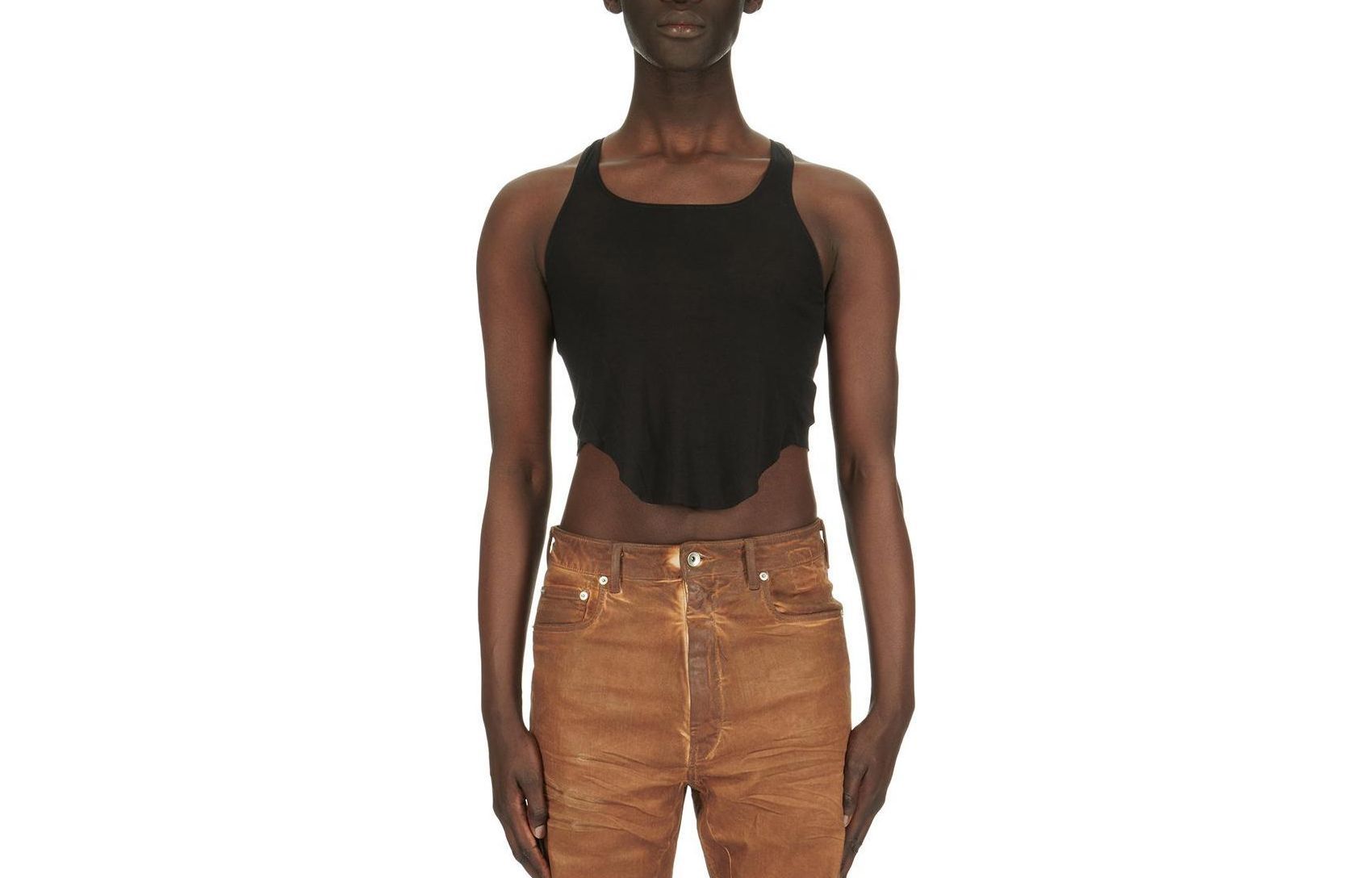RICK OWENS Drkshdw Logo Tape Sleeveless Tank Top