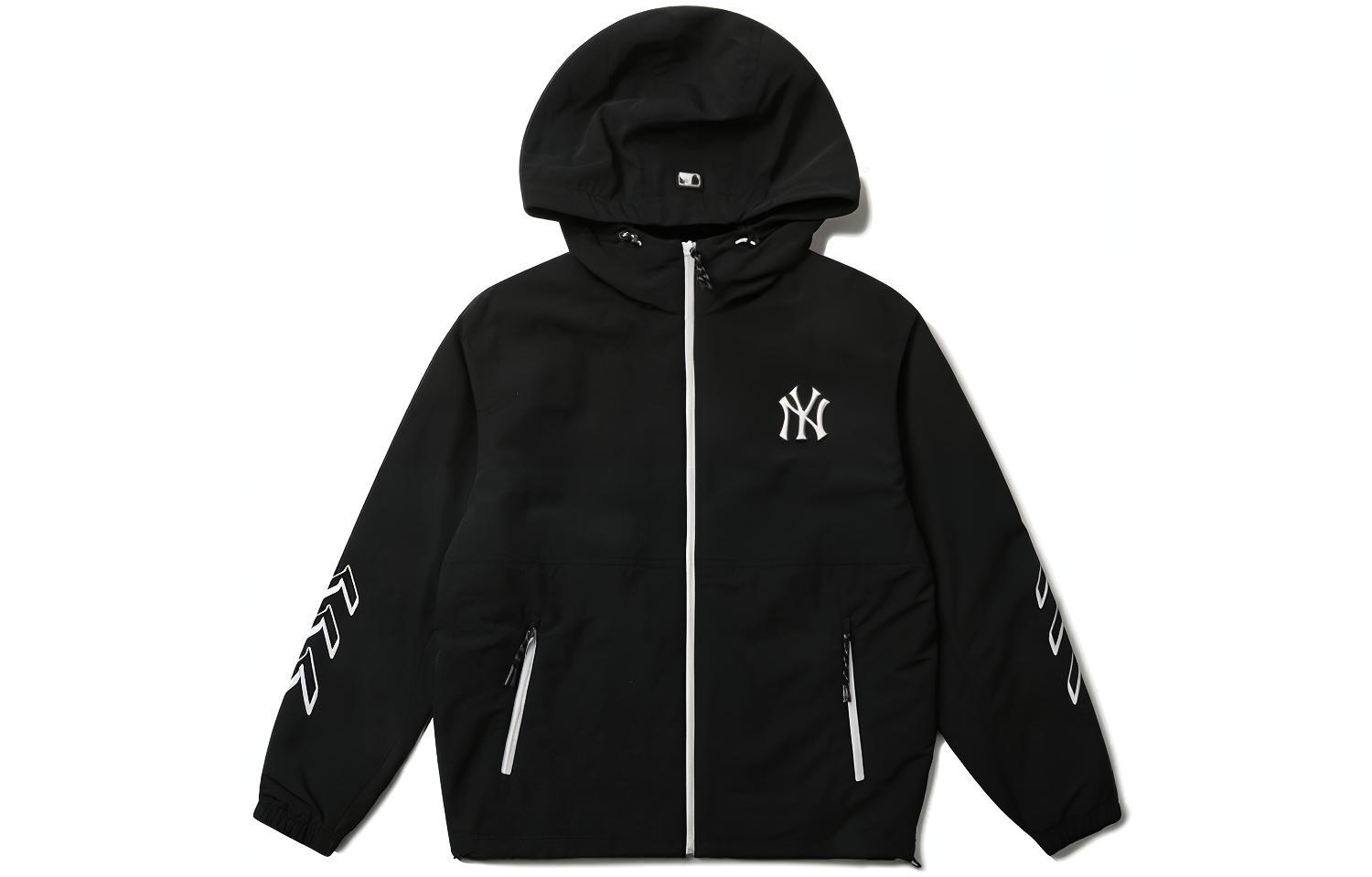 MLB MLB, base cardigan with hood, black jacket for men and women, with your logo imprint