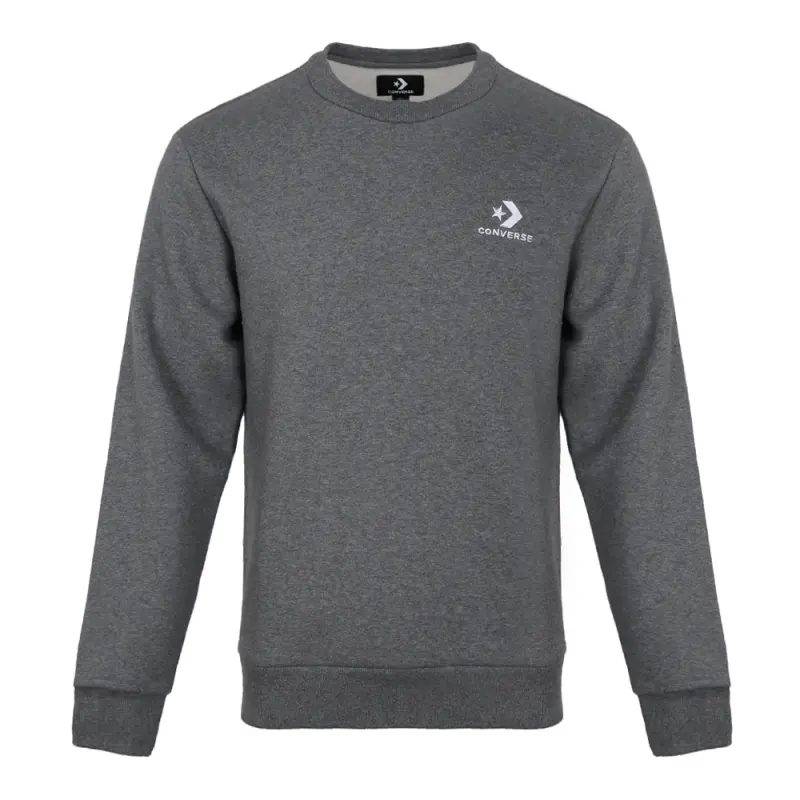 Converse Sweatshirts Men's Gray Crew Neck Thickened