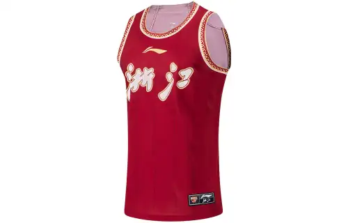 Li Ning CBA Tank Top Men's Zhejiang Red