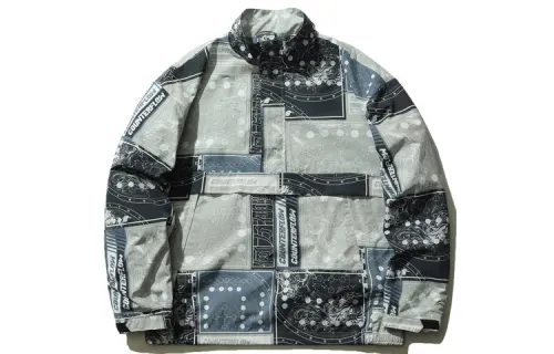 Li Ning CF Jacket Men's Gray All Over Print