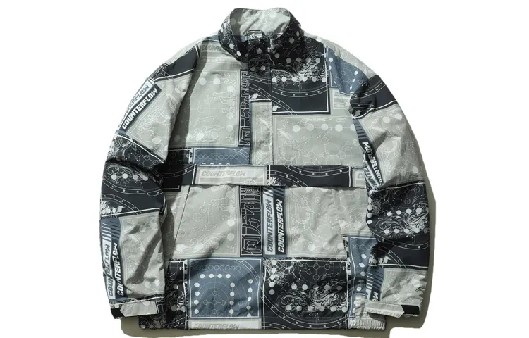 Li Ning CF Jacket Men's Gray All Over Print