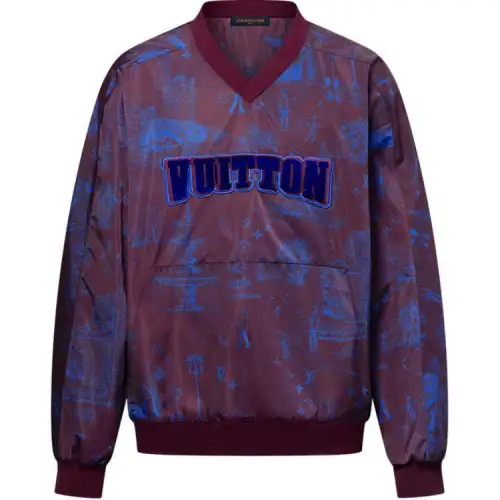 Lv Printed Nylon Pullover
