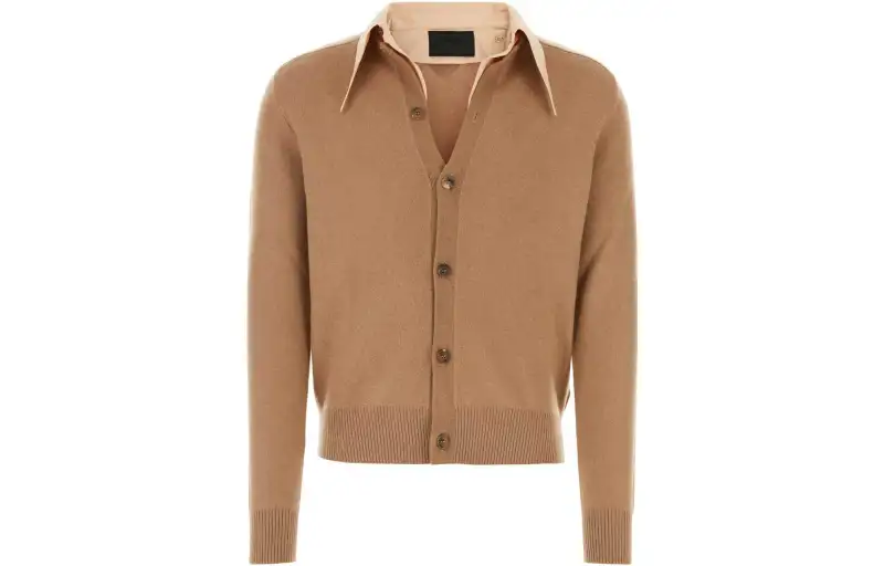 PRADA Buttoned Layered Cardigan