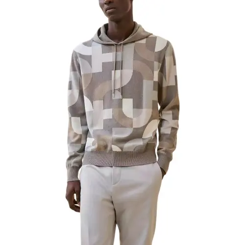 HERMES Cashmere Sweater Men's Peat