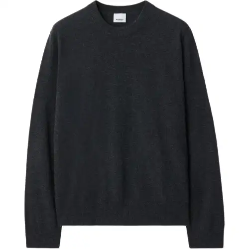 Burberry FW24 Cashmere Sweater Men's Dark Gray