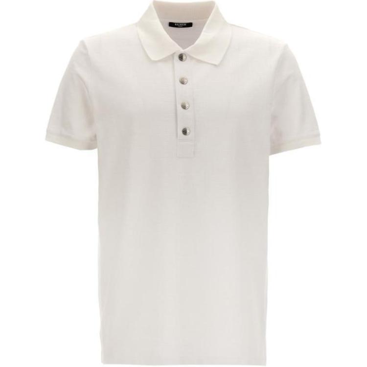 Мужское поло BALMAIN BALMAIN PoloPolo (белое)