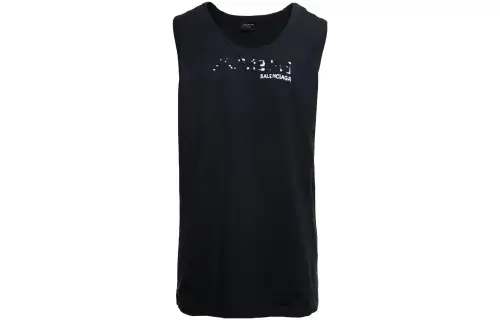 Balenciaga Tank Top Regular Fit Men's Black