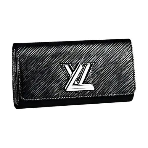 LOUIS VUITTON Twist Epi Leather Wallet Regular Women's Black