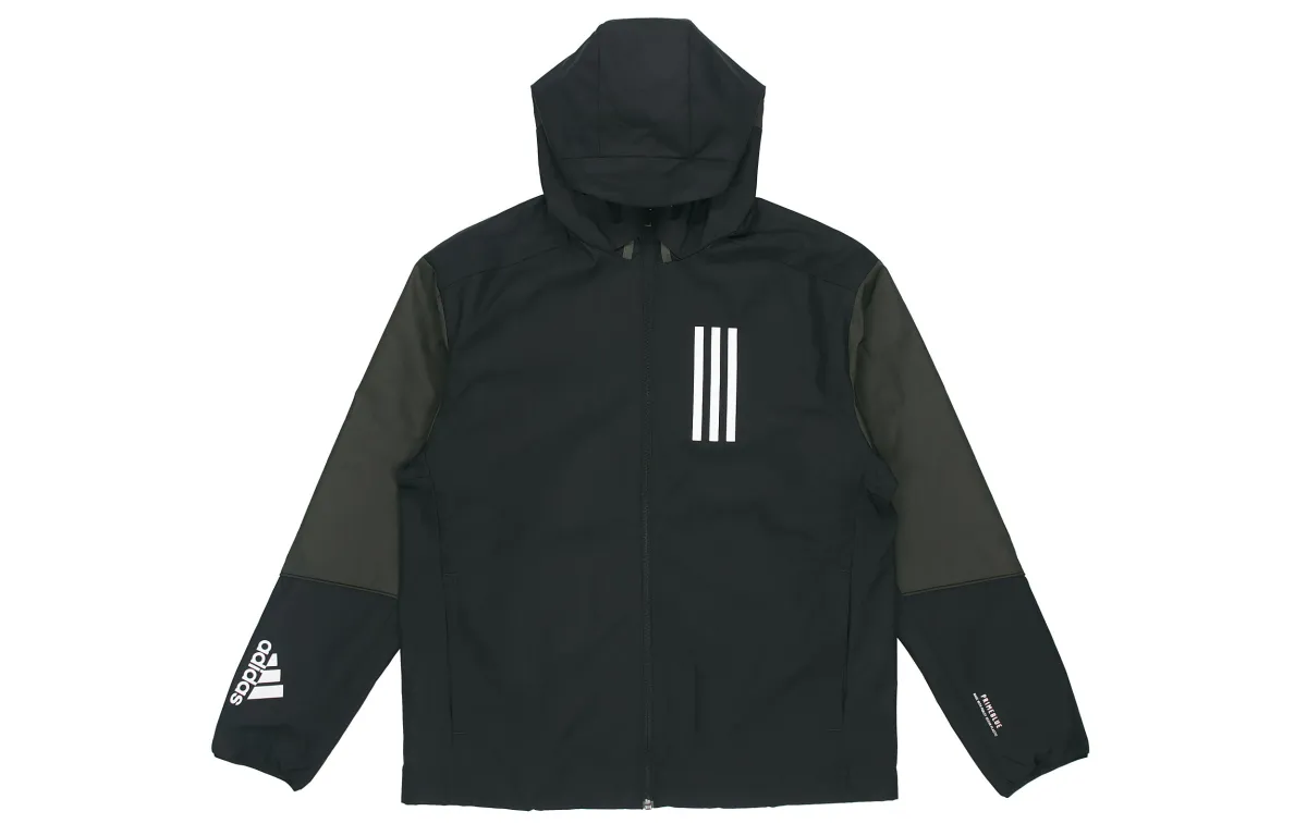 Adidas Jackets Men's Black Hooded Moderate Other