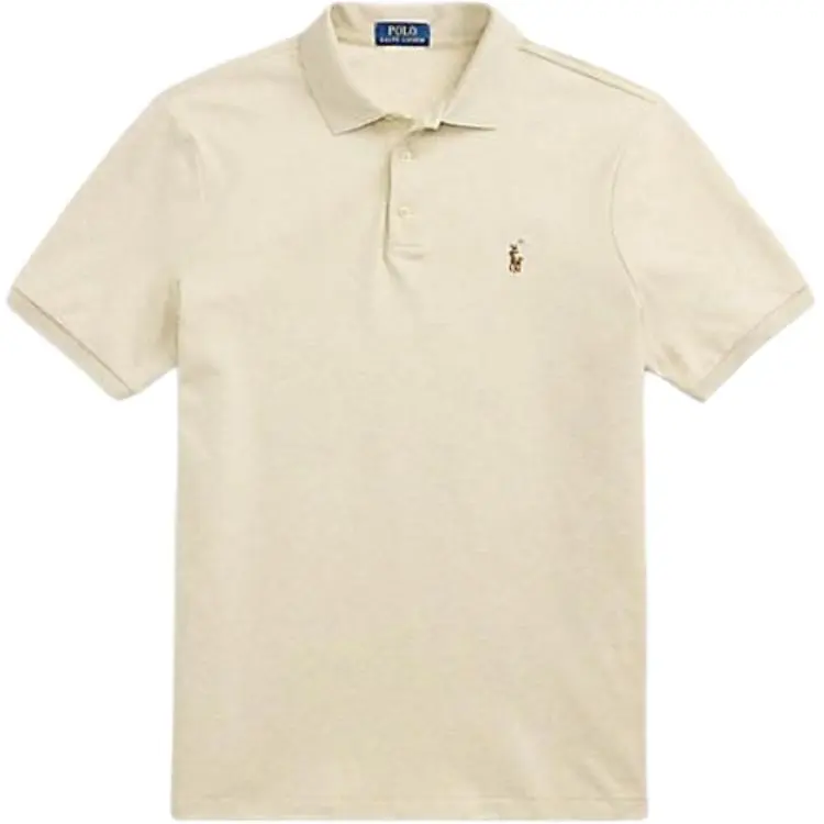 Polo Ralph Lauren Polo Shirt Custom Slim Fit Men's Beige