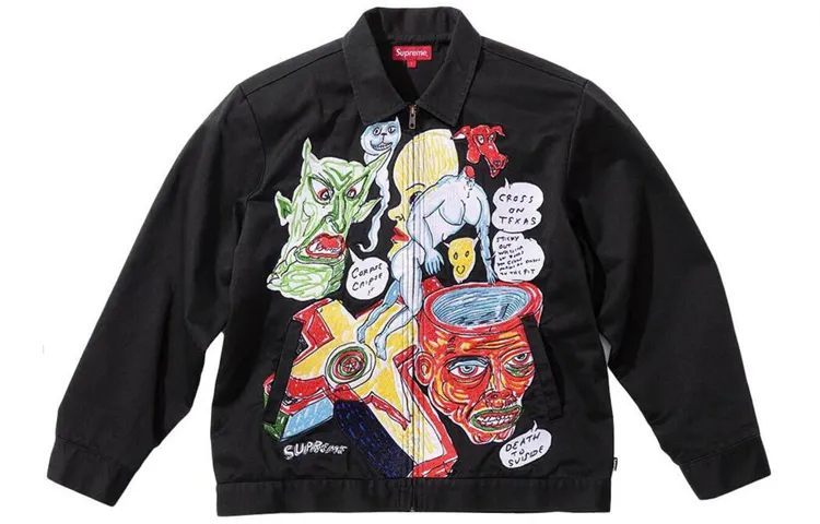 Supreme Daniel Johnston Embroidered Work Jacket