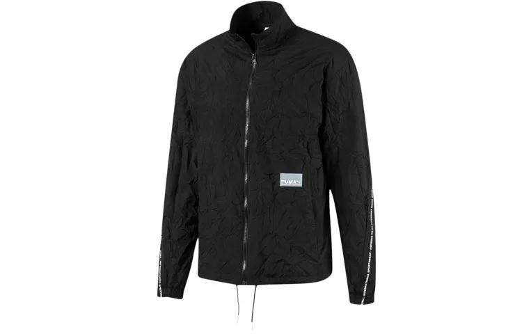 PUMA Jackets Men's Black Stand Collar Moderate Other