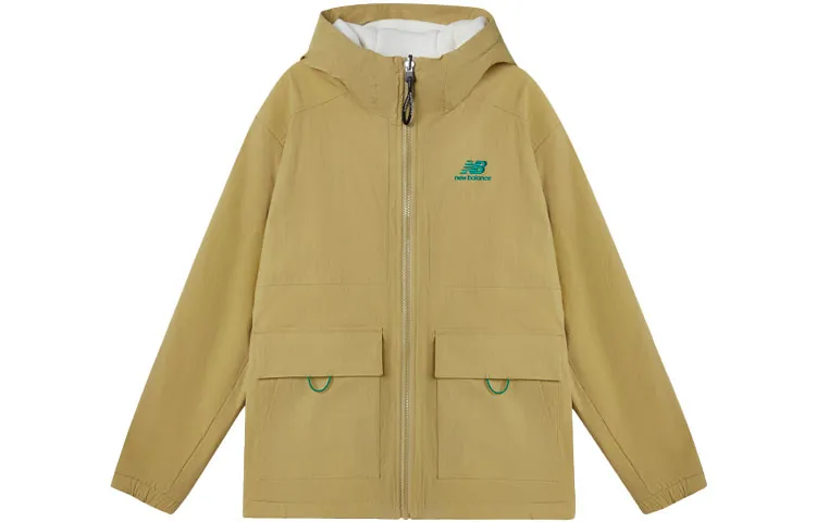 New Balance Jackets Men's Brown Hooded Moderate Other