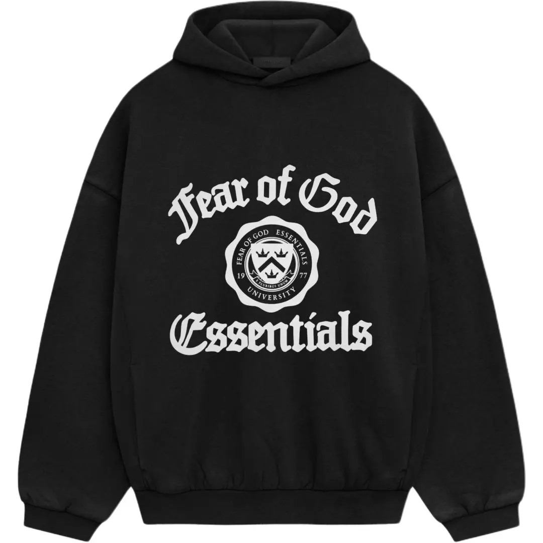 Fear Of God Essentials Heavy Fleece Vintage Shrunken Hoodie