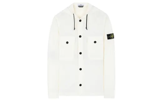 STONE ISLAND Jackets & Coats Men's Ivory White