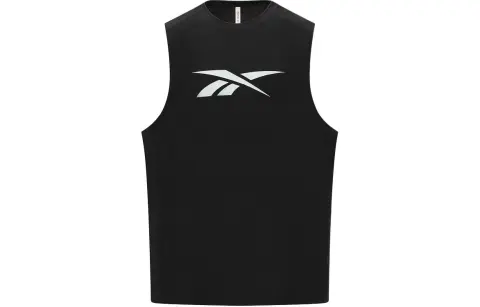 Reebok Tank Tops Men's Black Crew Neck Moderate Other