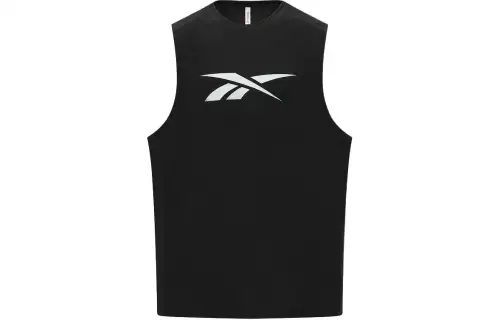 Reebok Tank Tops Men's Black Crew Neck Moderate Other