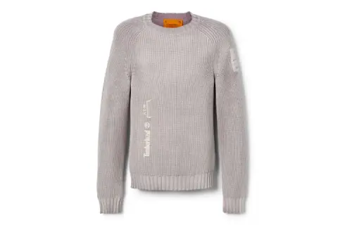 Timberland Knitwear Men's Gray Crew Neck Moderate Other