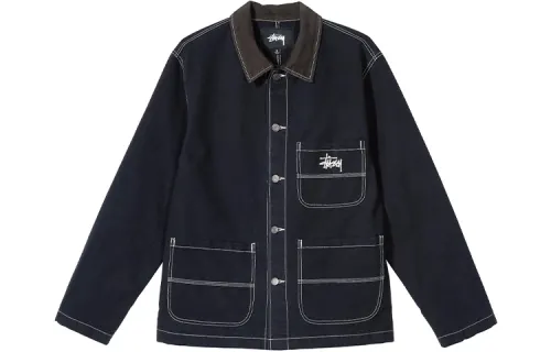 Stussy Jackets Men's Lapel Moderate
