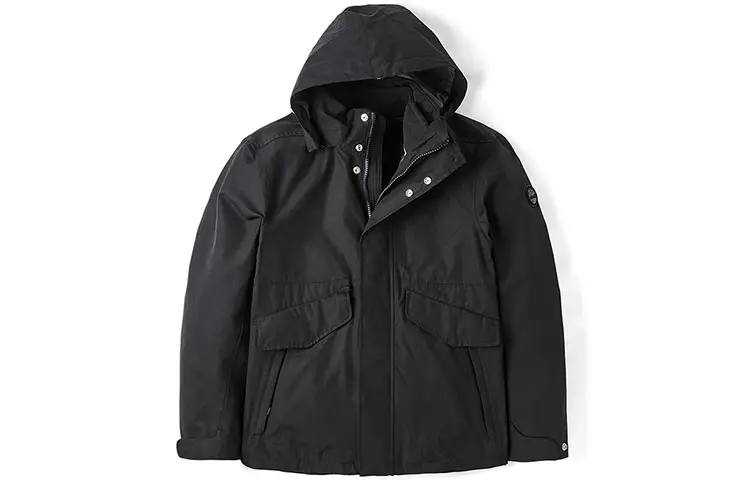 Timberland Jackets Men's Black Hooded Moderate Workwear