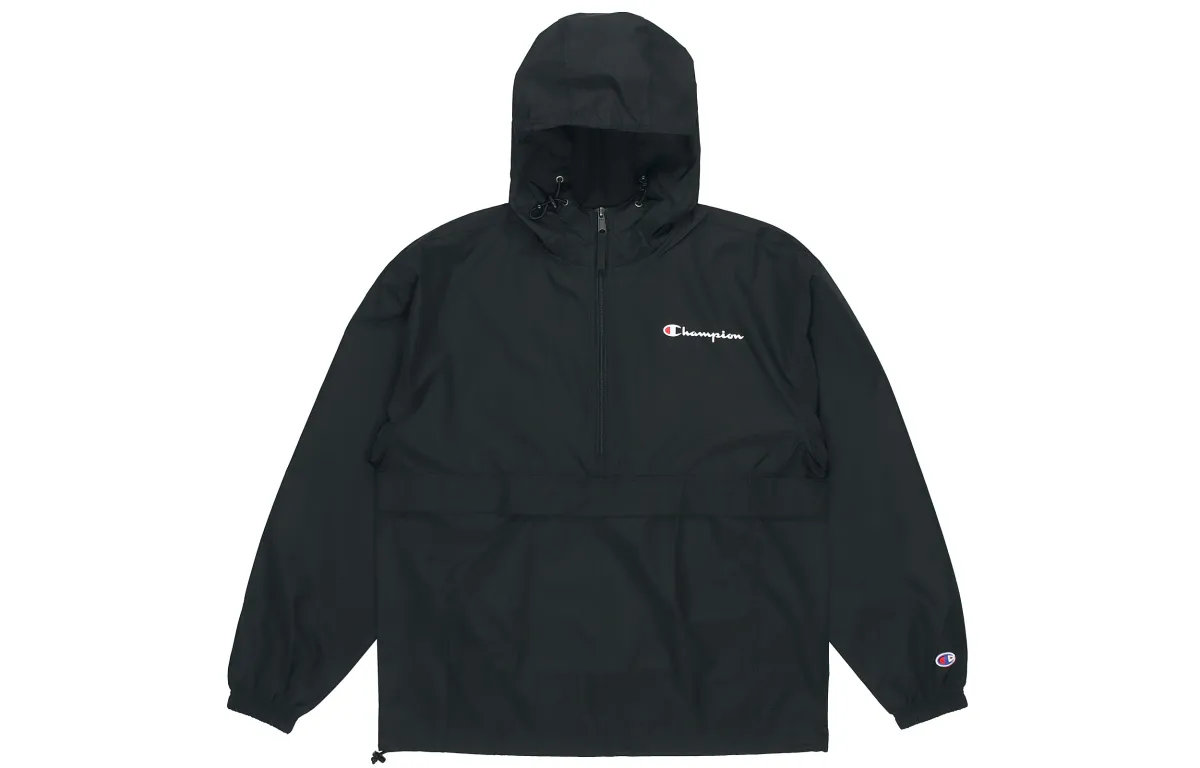 Champion Jackets Men's Black Hooded Moderate Other