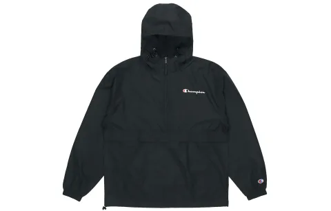 Champion Jackets Men's Black Hooded Moderate Other