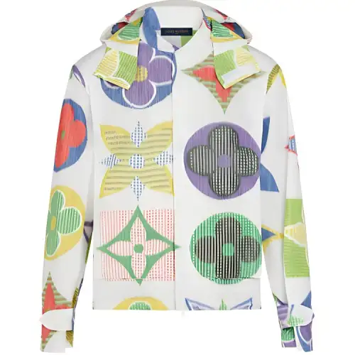 LOUIS VUITTON Colorful Jumbo Monogram Windbreaker Rain Coat