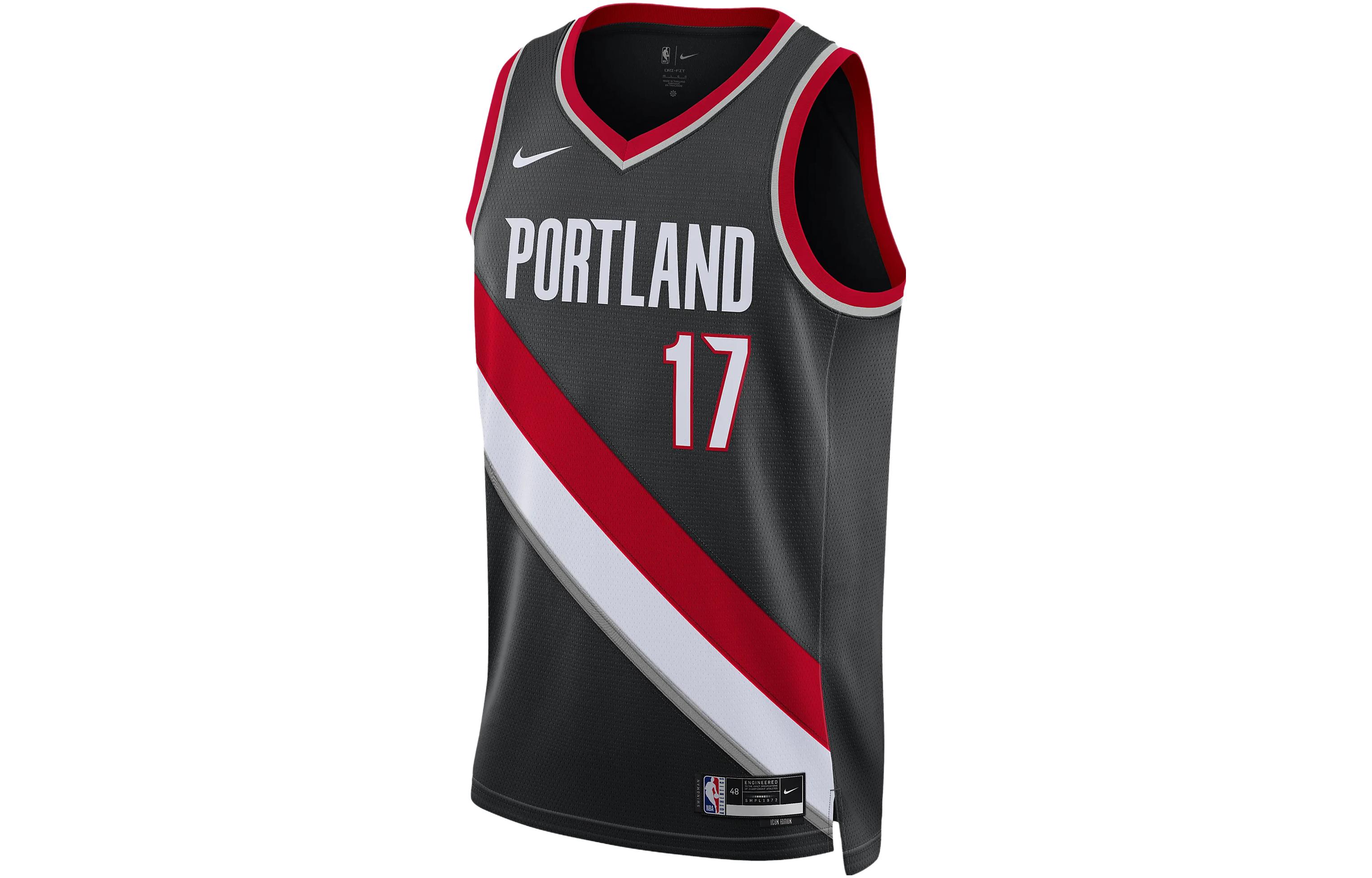 Nike Shaedon Sharpe Portland Trail Blazers 2024/25 Icon Edition Big Kids' Nike Nba Swingman Jersey