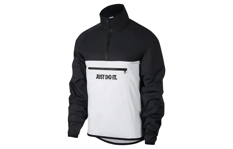 Nike Jackets Men's Black/White Stand Collar Moderate Other
