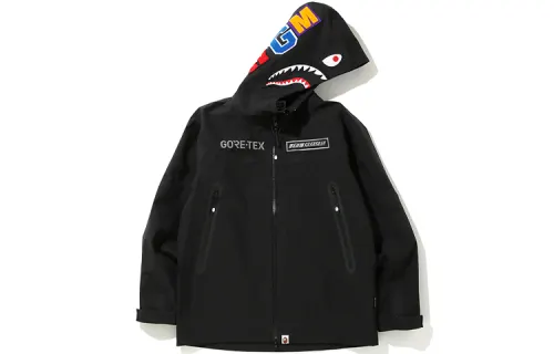 A BATHING APE Shark Series Jackets Men's Black Hooded Moderate Other