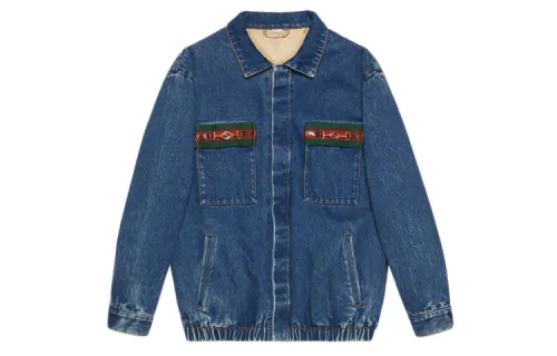 GUCCI Denim Jacket Men's Dark Blue