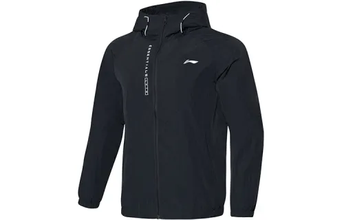 Li Ning Jackets Men's Black Hooded Moderate Other
