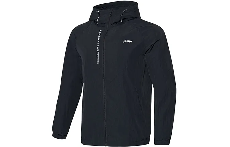 Li Ning Jackets Men's Black Hooded Moderate Other