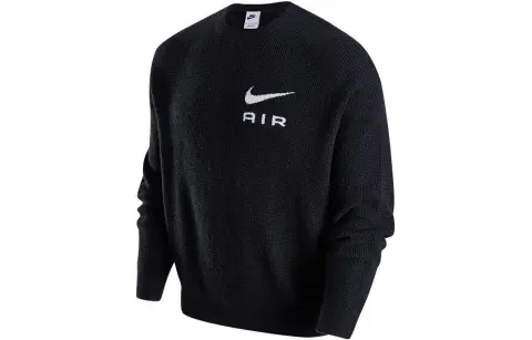 Nike Knitwear Men's Black Crew Neck Moderate Other