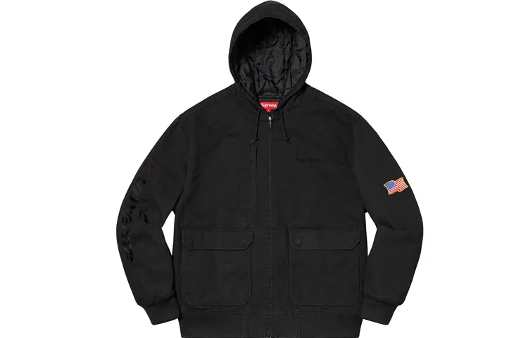 Supreme Canvas Hooded Work Jacket