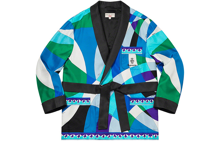 Куртка Supreme Supreme SS21 Week 16 x Emilio Pucci Silk Smoking Jacket (разноцветная)