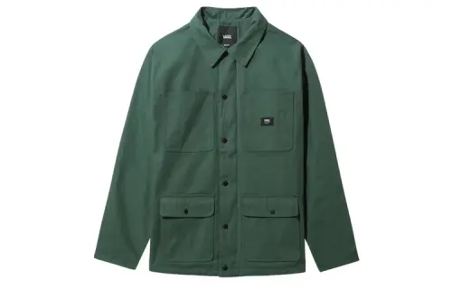 Vans Jackets Men's Green Polo Collar Moderate Workwear