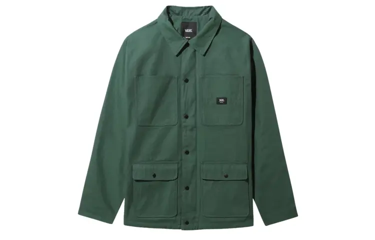 Vans Jackets Men's Green Polo Collar Moderate Workwear